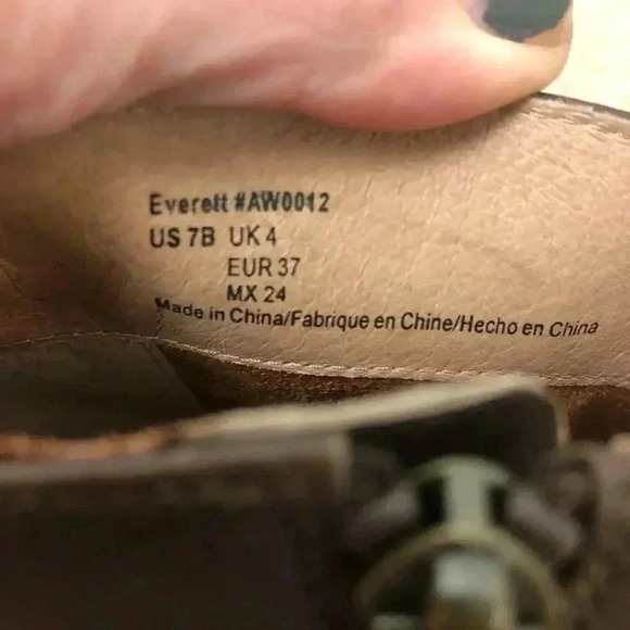 206 Collective Everett heeled ankle boot V front side zip brown - Picture 6 of 7